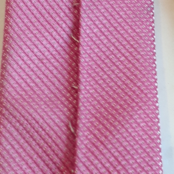 Hanes & Bonner Of London Silk Micro Geometric Textured Handmade Mens Necktie - Picture 3 of 9